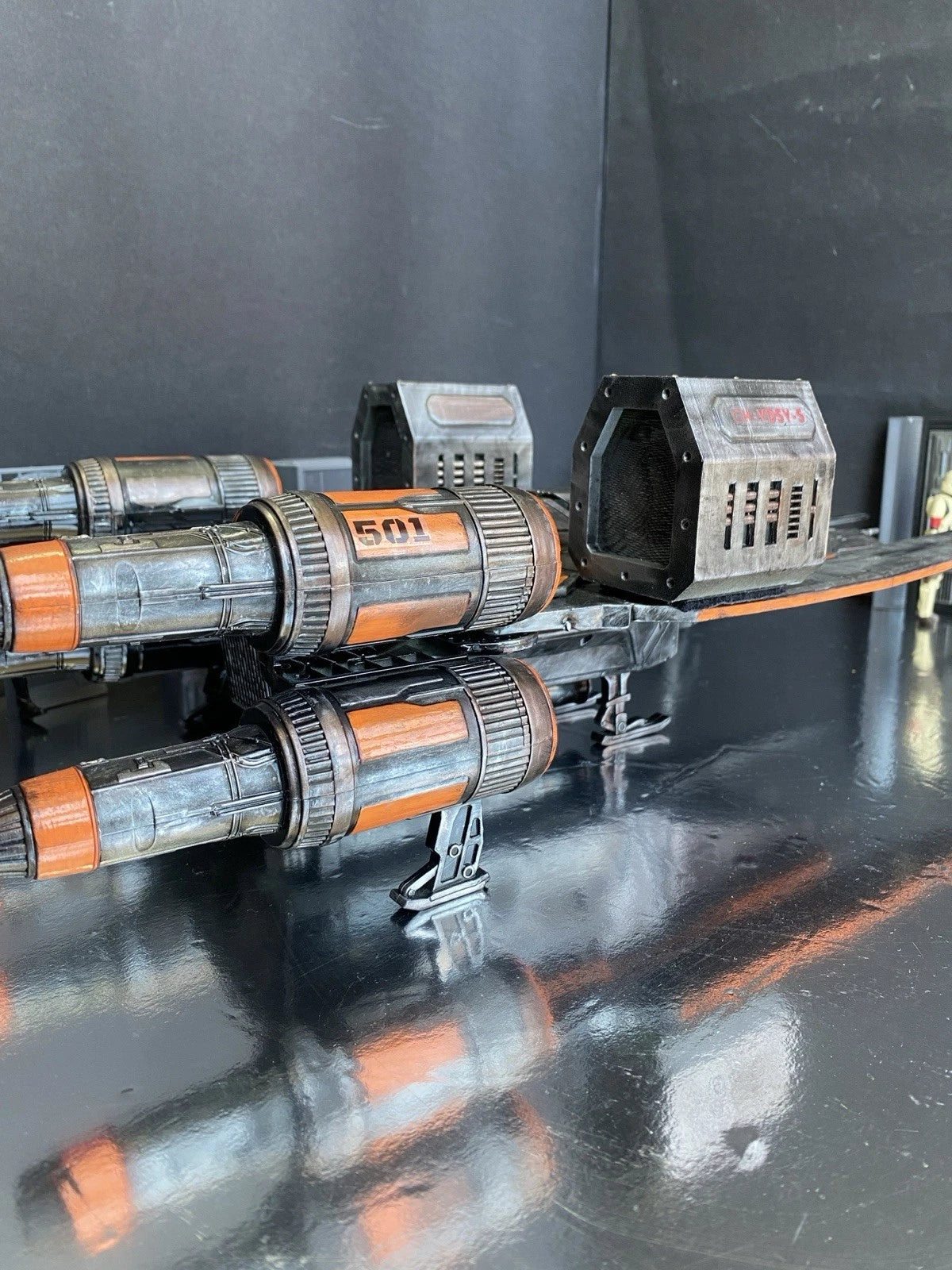 Star Wars U-Wing Starfighter Andor Rogue One Custom Sith Vintage Kenner Imperial