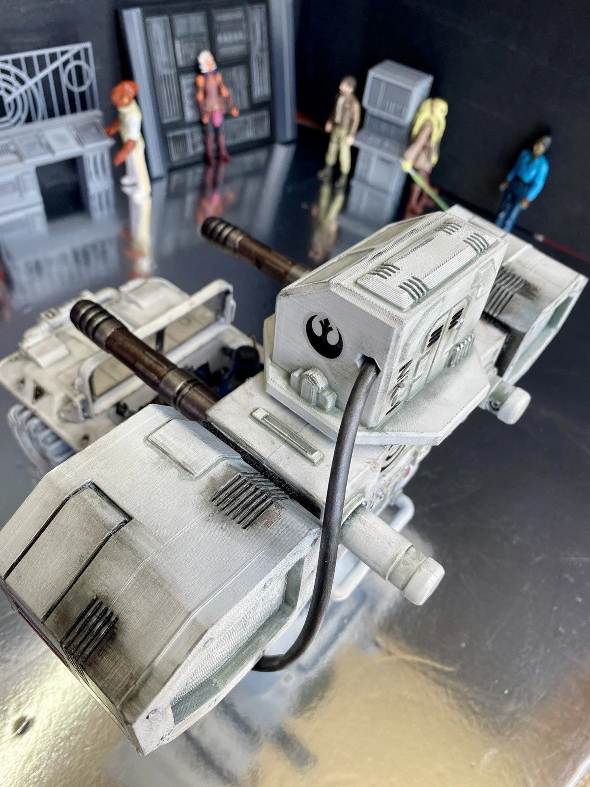 Snowhammer Rebel Rocket Truck 1:18 Hand-Painted Andor Vintage Kenner Star Wars