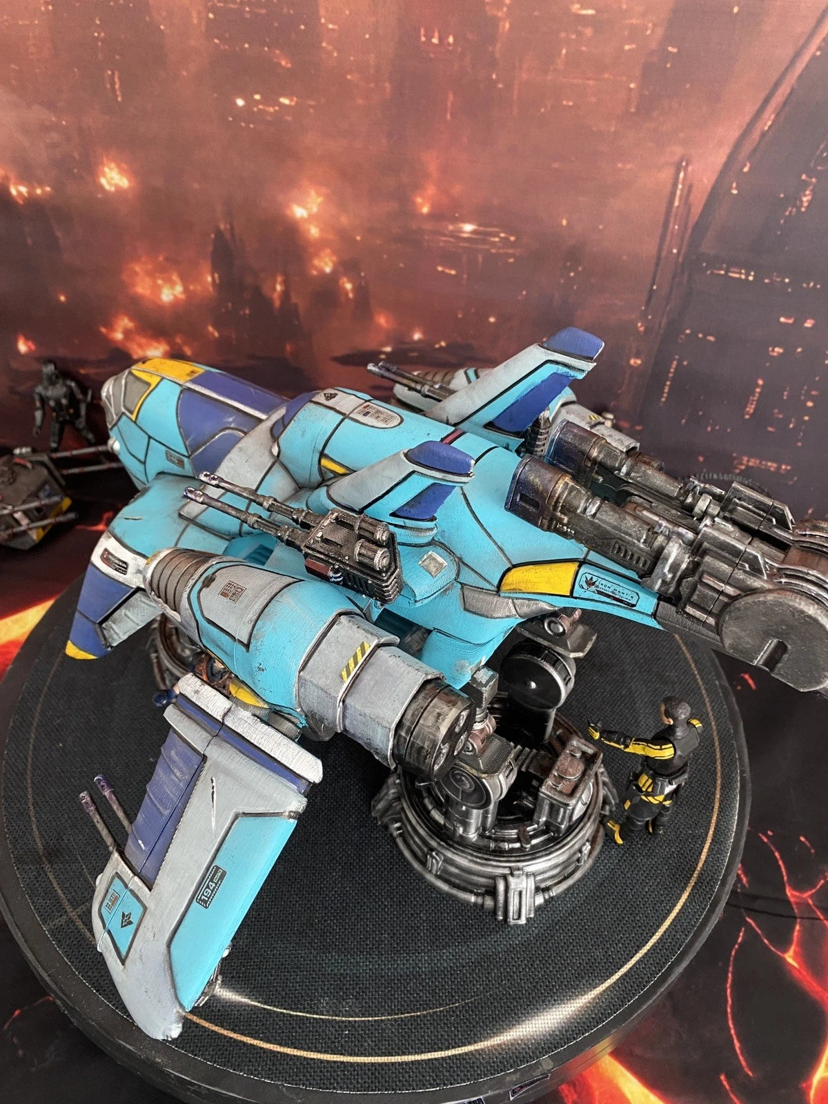 Tyrell Sector Interceptor K-410 | Custom Blade Runner Gunship vintage Diorama