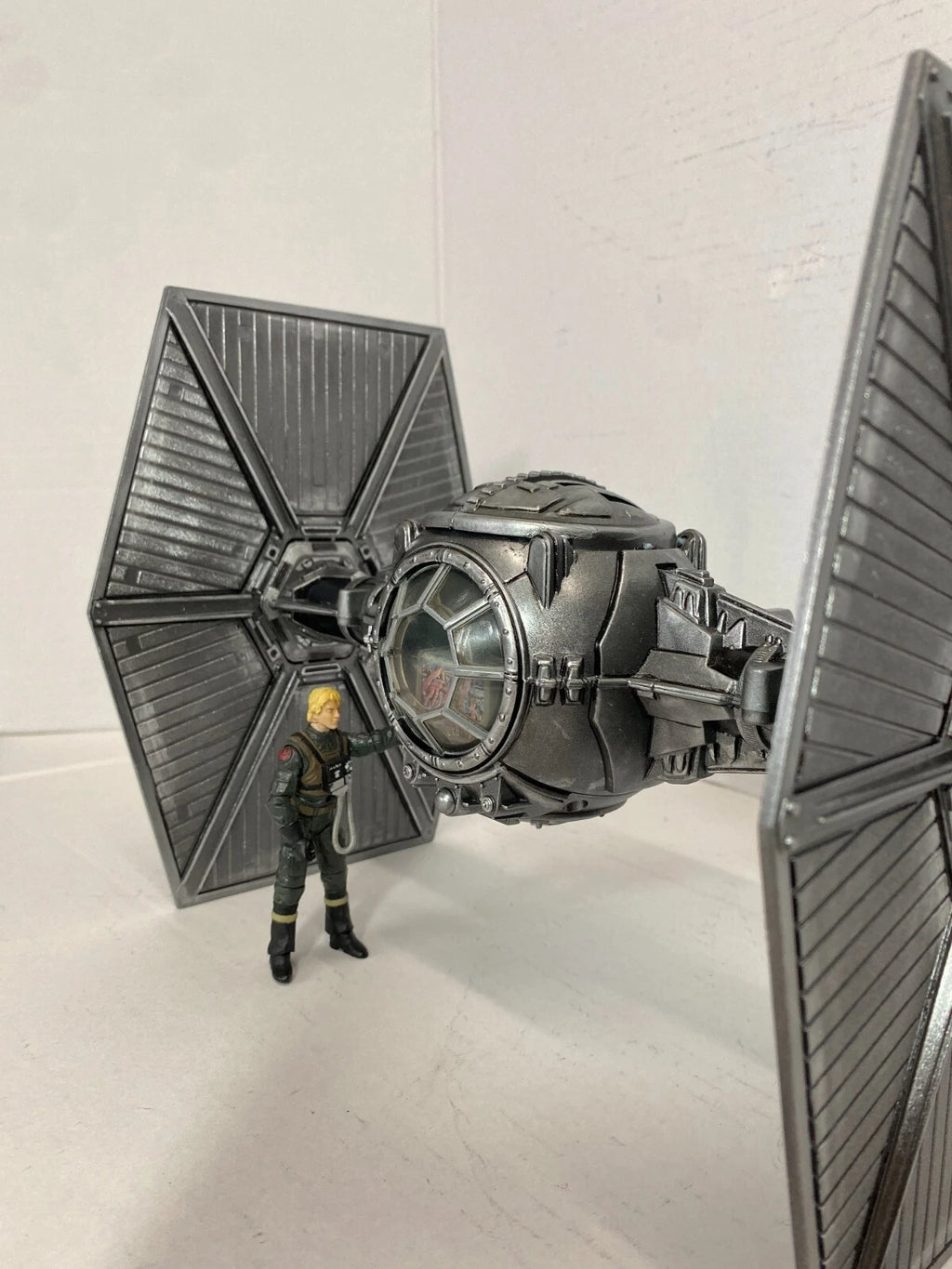 Andor Obsidian Reign Star Wars TIE Fighter Custom Vintage Kenner Black Series - view 23