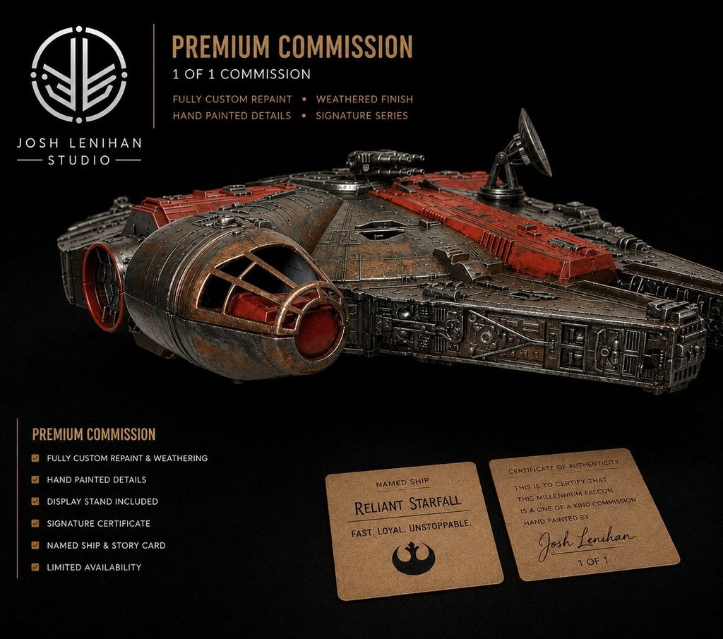 STAR WARS MILLENNIUM FALCON COMMISSION HANDMADE VINTAGE KENNER COLLECTOR CUSTOM