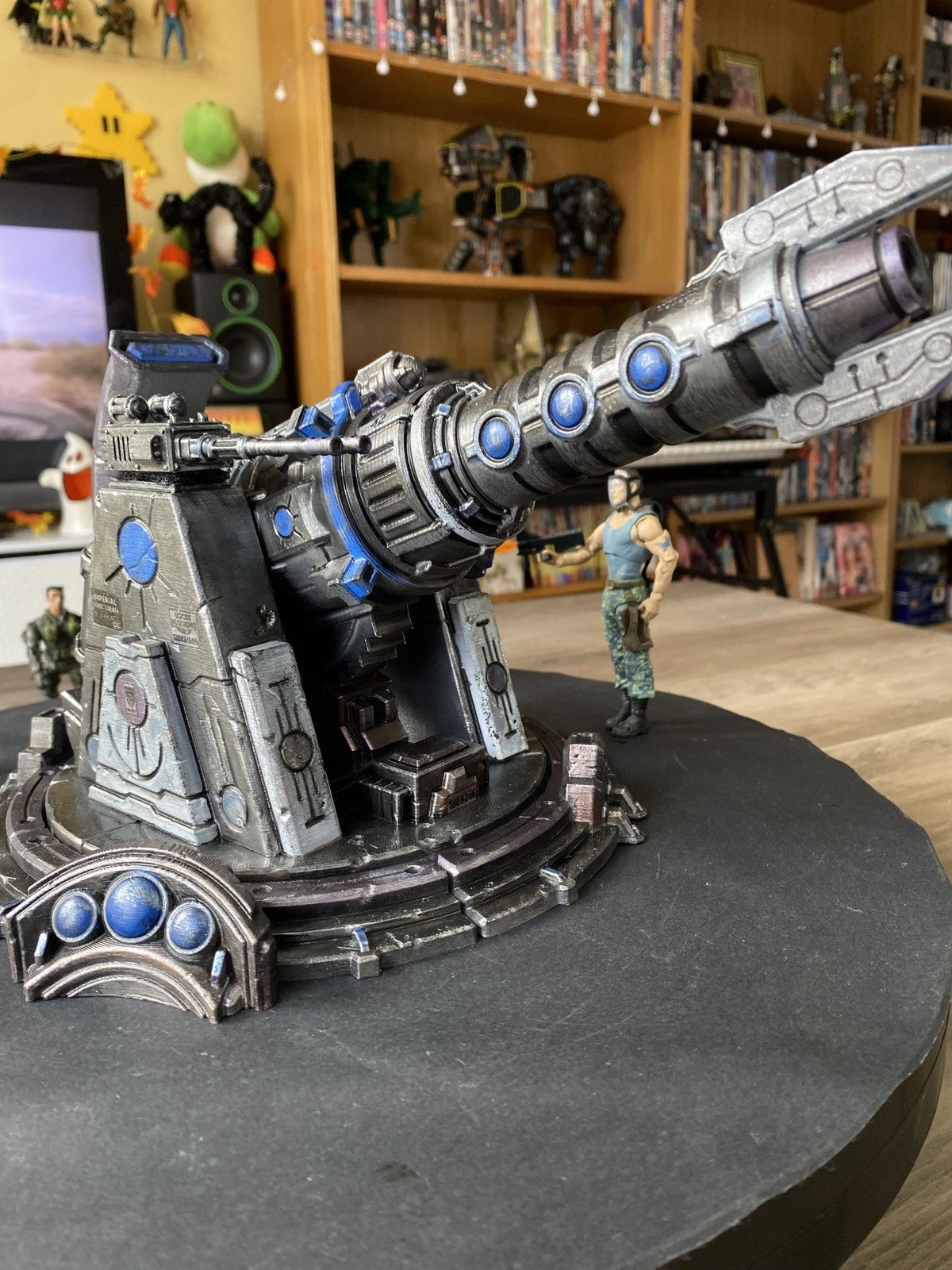Bastion Sigma-9 Siege Cannon Emplacement | Warhammer 40K Custom Display Terrain