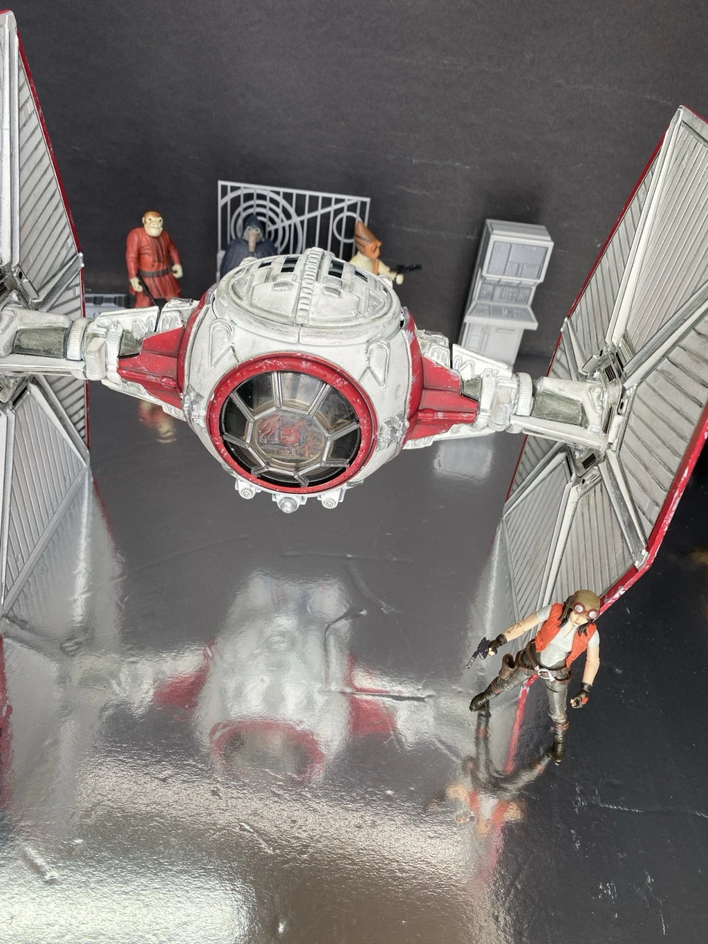 Star Wars TIE Fighter Vintage Collection Imperial Empire Sith Custom Starfighter