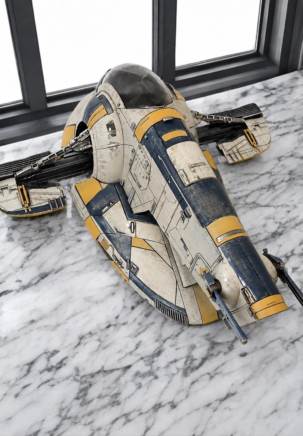 Star Wars Slave 1 Boba Fett Mandalorian Custom Repaint Commission Firespray