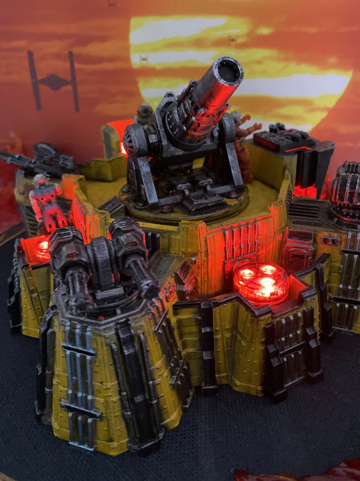 Iron Meridian Bastion — STARCOM Heavy Gun Emplacement Custom vintage Diorama