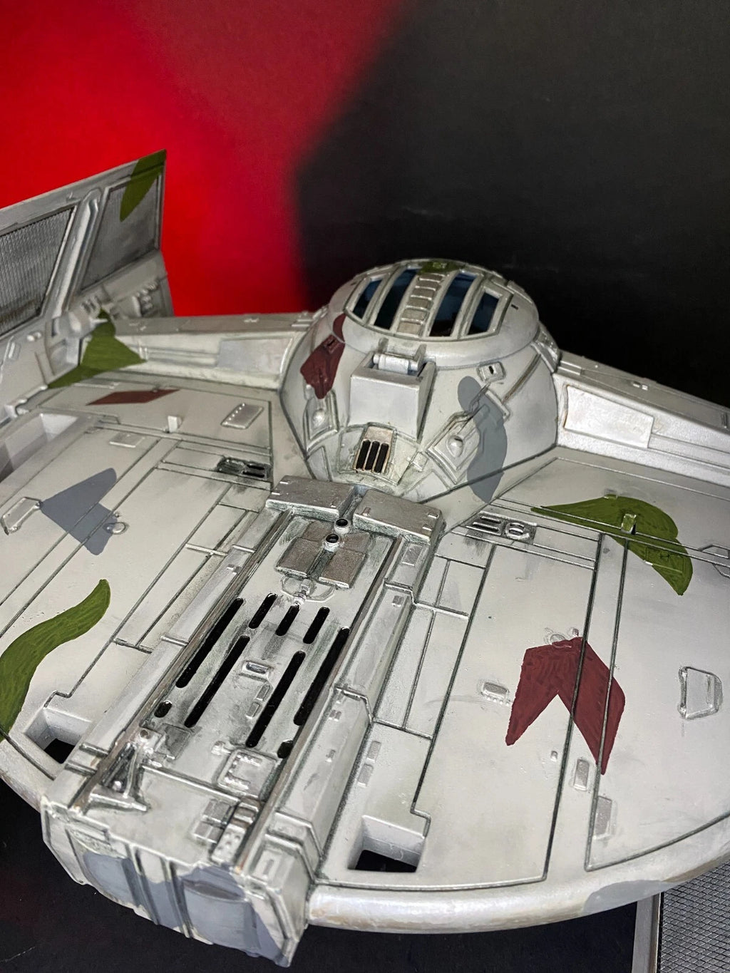 Star Wars Jungle Recon Tie Fighter Interceptor Sith Empire Vintage Kenner Custom - view 22