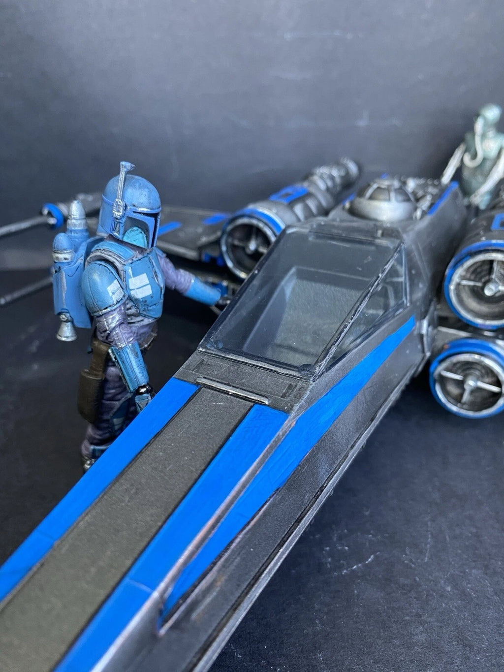 Star Wars RZ-9 “Nightglass” X-wing Interceptor | Custom Starfighter Diorama