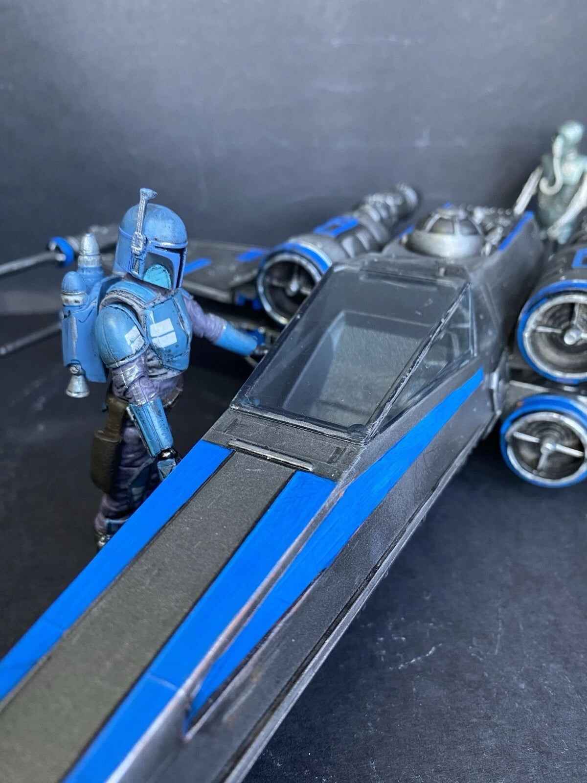 Star Wars RZ-9 “Nightglass” X-wing Interceptor | Custom Starfighter Diorama