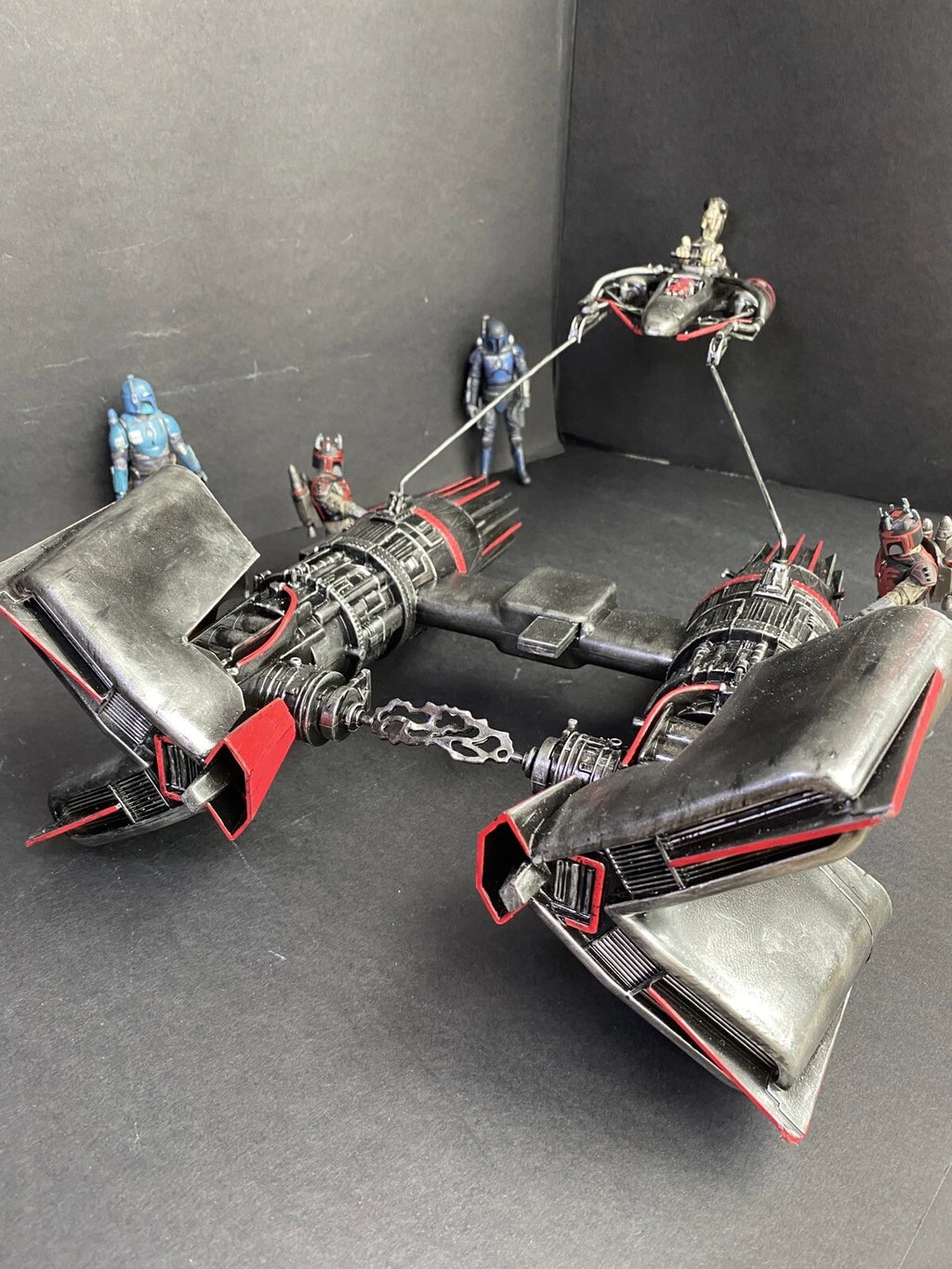 Star Wars Death Watch Pod Racer Original 1999 Kenner Vintage Black Series Empire - view 23