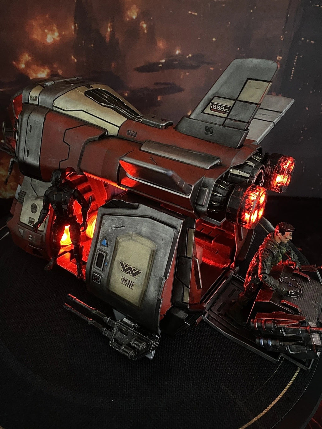 Krayt Viper Assault Shuttle | Custom Hand-Painted Star Wars Kenner Sith  Diorama