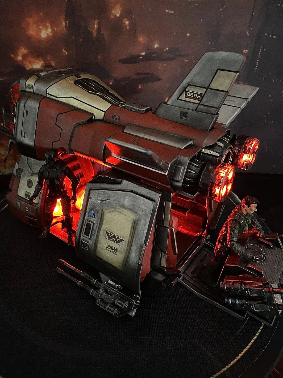 Krayt Viper Assault Shuttle | Custom Hand-Painted Star Wars Kenner Sith  Diorama
