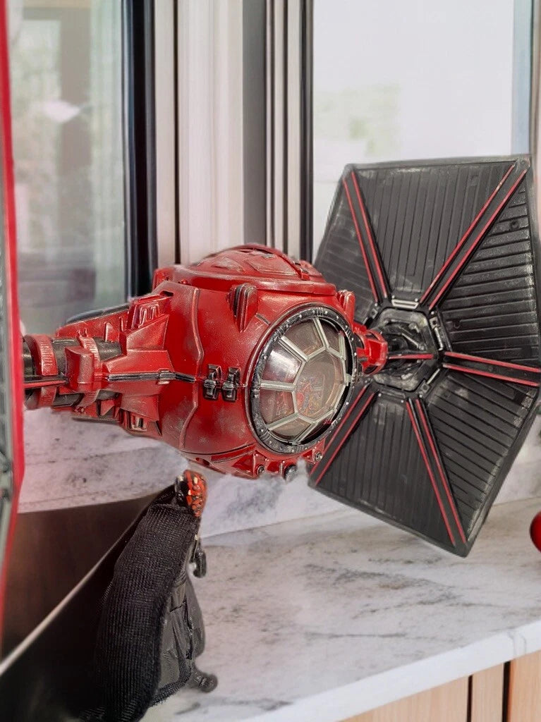 Star Wars Crimson Reaper Tie Fighter Interceptor Kenner Vintage Empire custom