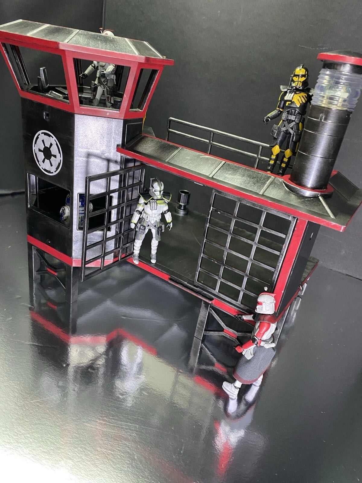 OCP Delta City Quarantine Tower RoboCop OCP Security Diorama Custom collectible