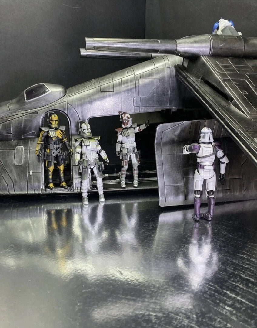 Star Wars Obsidian Gunship — Imperial Gunship Custom Hand-Painted vintage Kenner - view 15