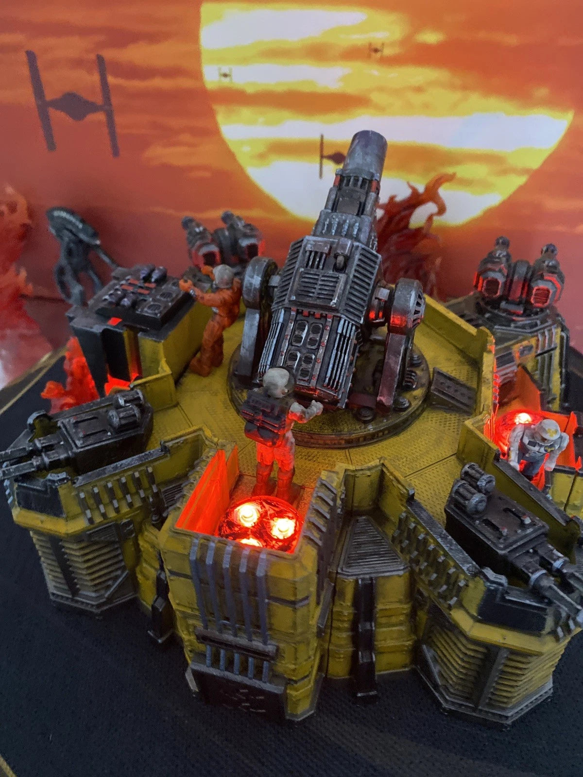 CINDERLINE BATTERY MASK Scale V.E.N.O.M. Siege Emplacement Diorama Hand-Painted
