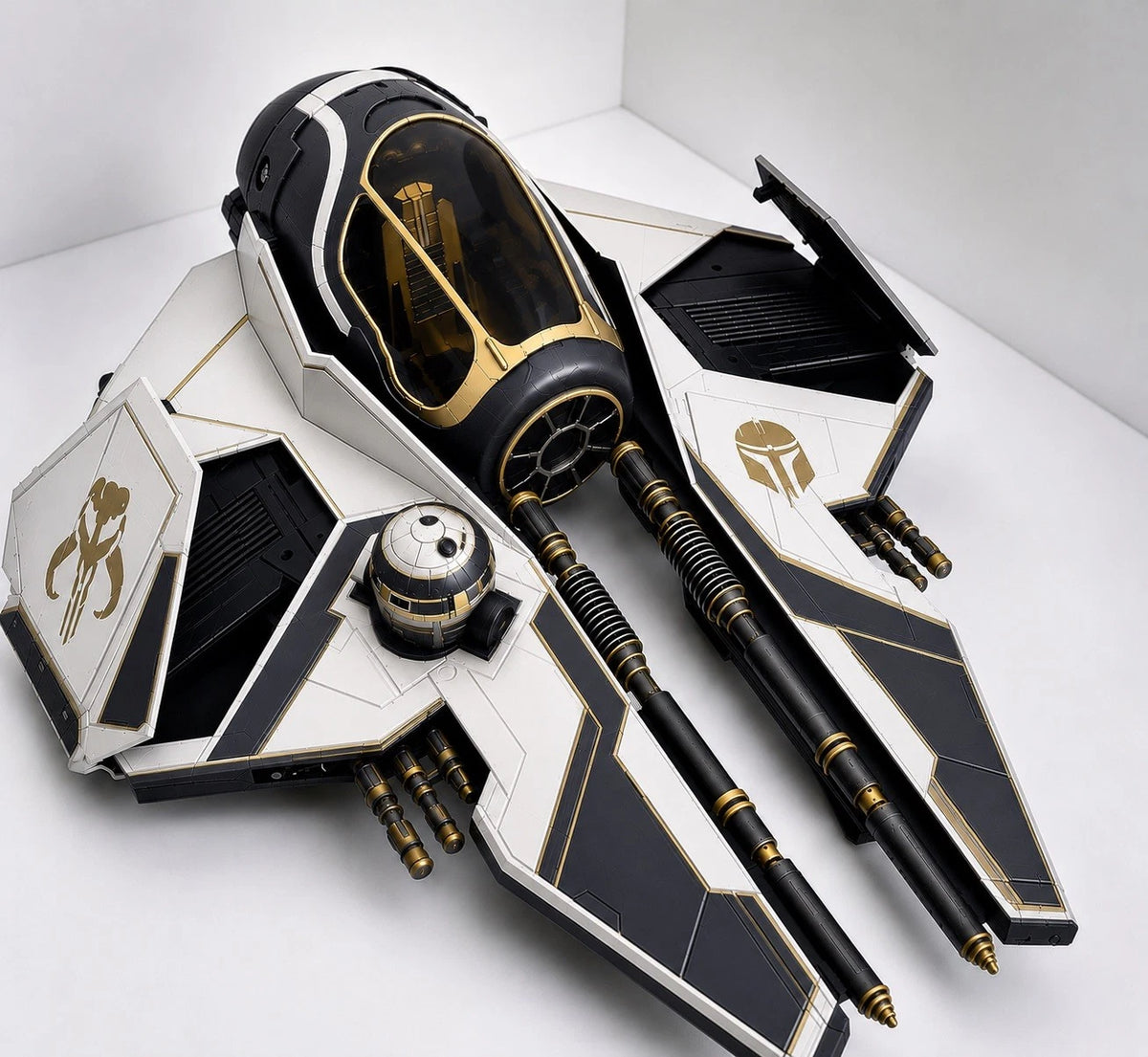 Mandalorian Starfighter Commission Star Wars Andor Vintage Sith Kenner Custom