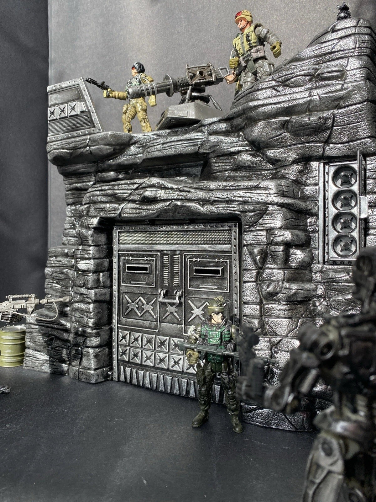 GI JOE COBRA DEVELOPMENTAL TERROR DOME Diorama 1:18 Snake Destro Vintage Custom