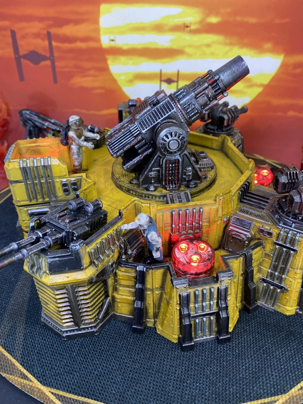CINDERLINE BATTERY MASK Scale V.E.N.O.M. Siege Emplacement Diorama Hand-Painted