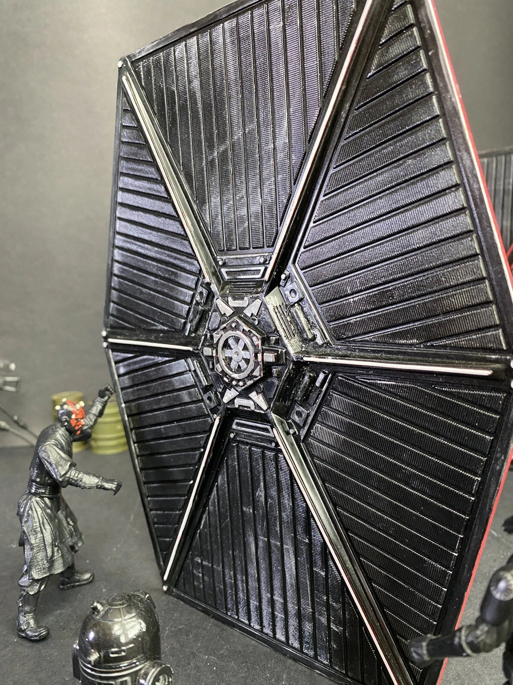 Star Wars Crimson Talon TIE Hunter | Custom Hand-Painted Imperial Tie  Fighter - view 4