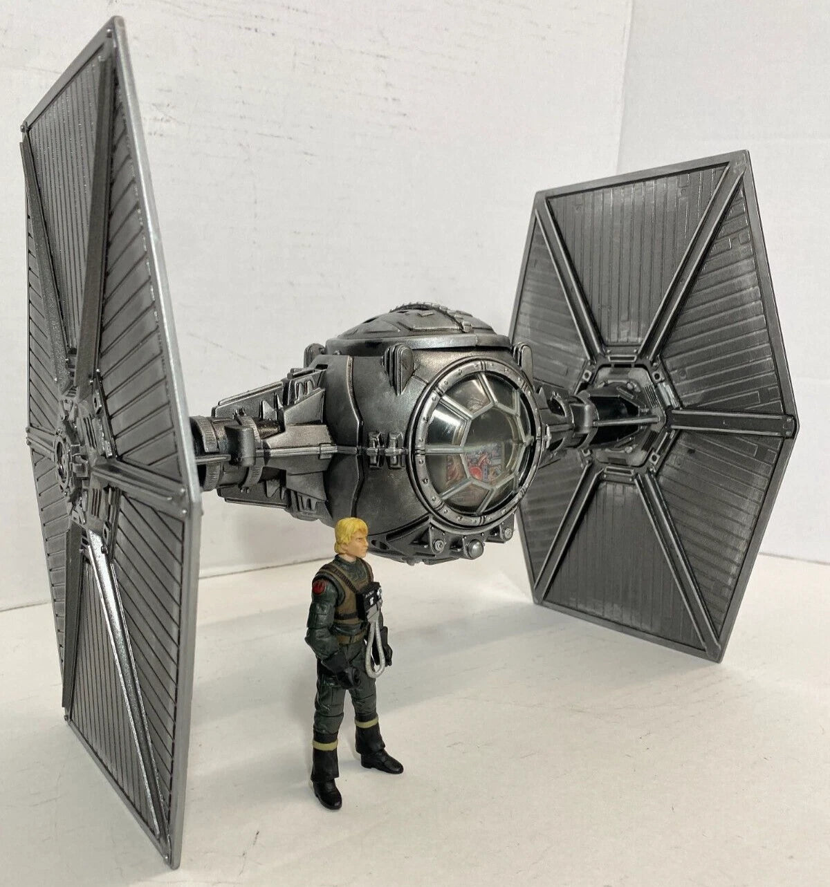 Andor Obsidian Reign Star Wars TIE Fighter Custom Vintage Kenner Black Series - view 4