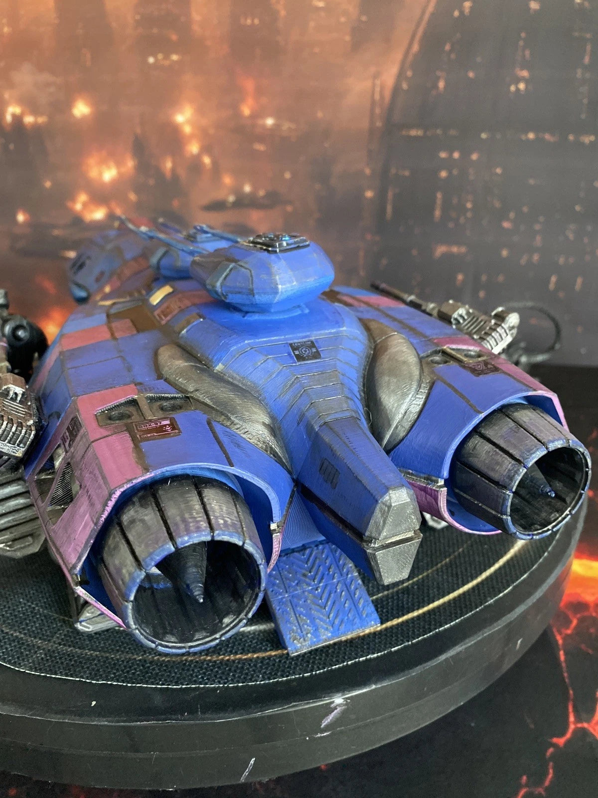 Stargate P9X-4 Viper-Class Gatefront Assault Gunship Diorama Display Custom SG1