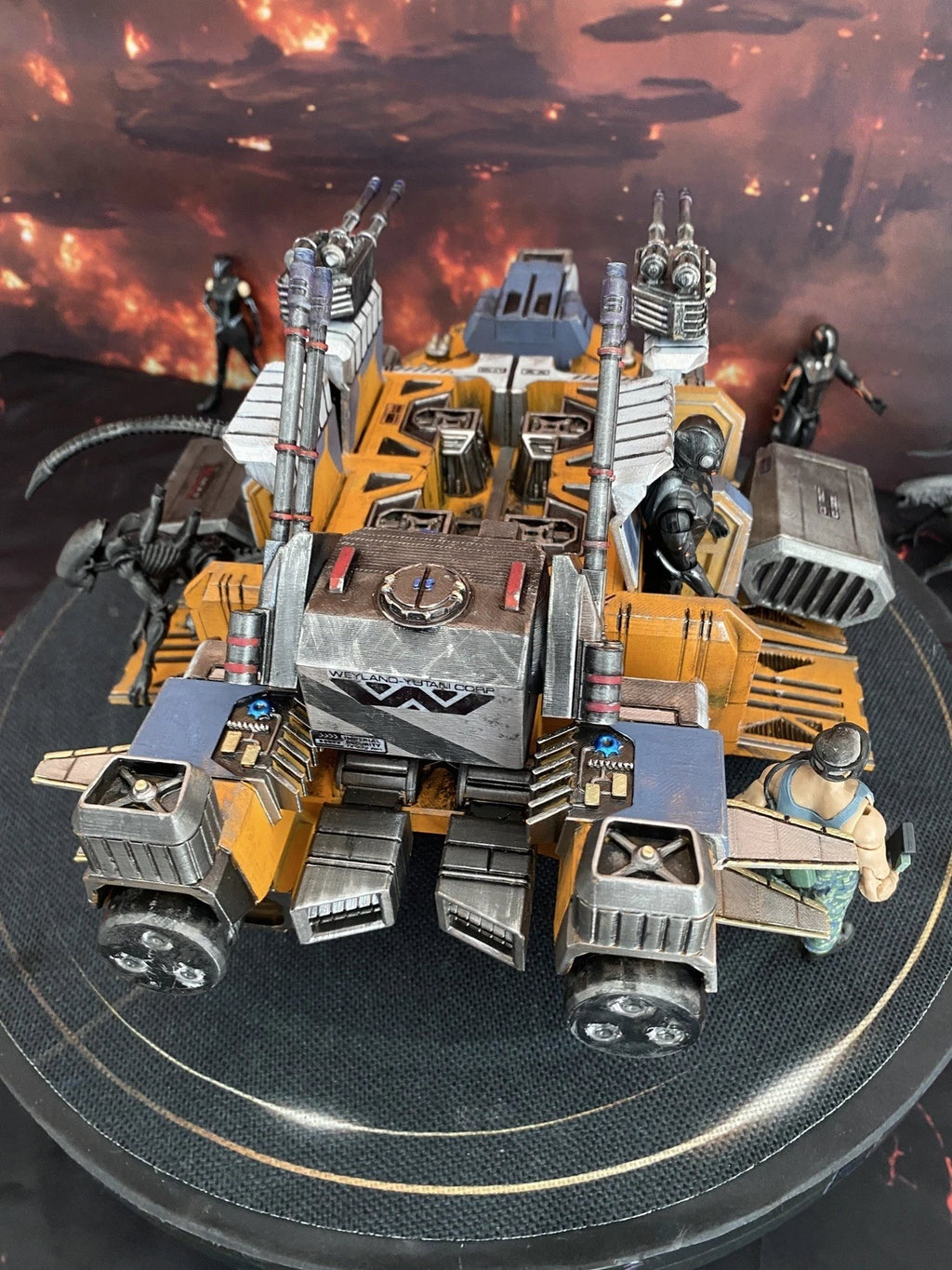 Aliens USCM NEX-8 Xeno Containment Dropship Diorama Romulus Vehicle Custom