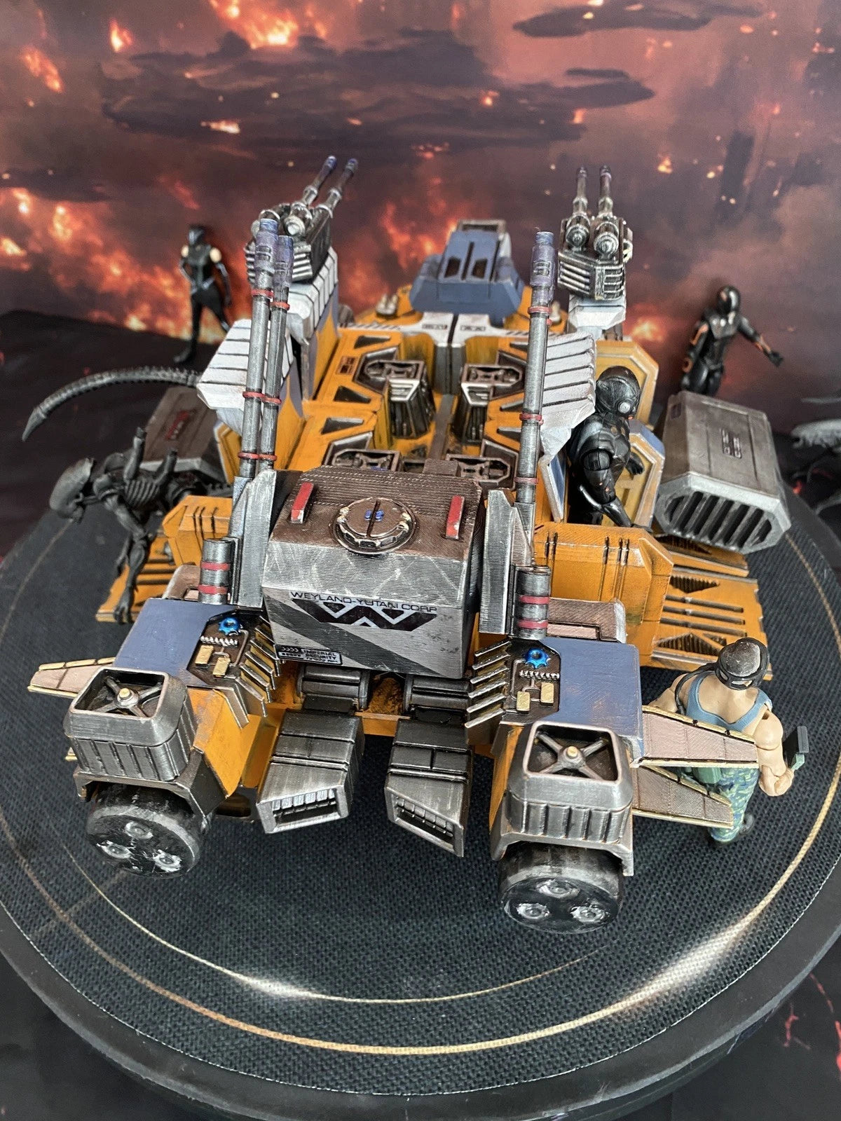 Aliens USCM NEX-8 Xeno Containment Dropship Diorama Romulus Vehicle Custom