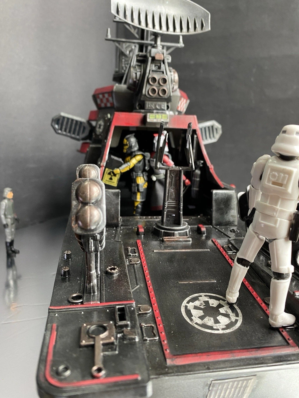 Imperial Harbour Defence Gunboat | Custom Mandalorian Star Wars Sith Diorama