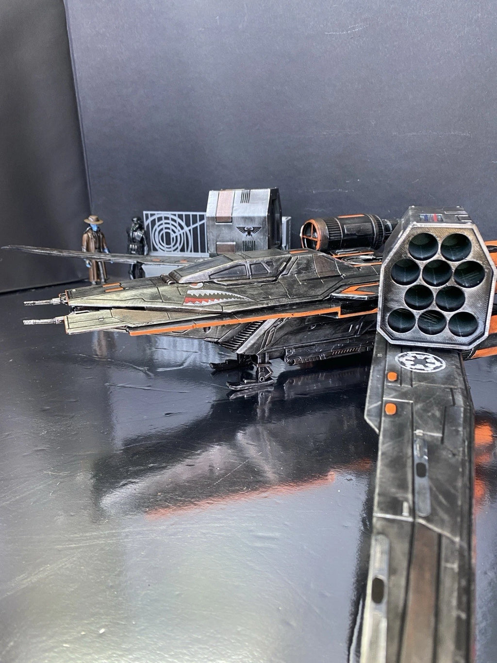 Star Wars U-Wing Starfighter Andor Rogue One Custom Sith Vintage Kenner Imperial