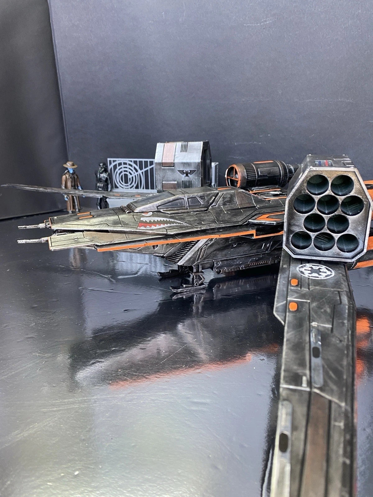 Star Wars U-Wing Starfighter Andor Rogue One Custom Sith Vintage Kenner Imperial