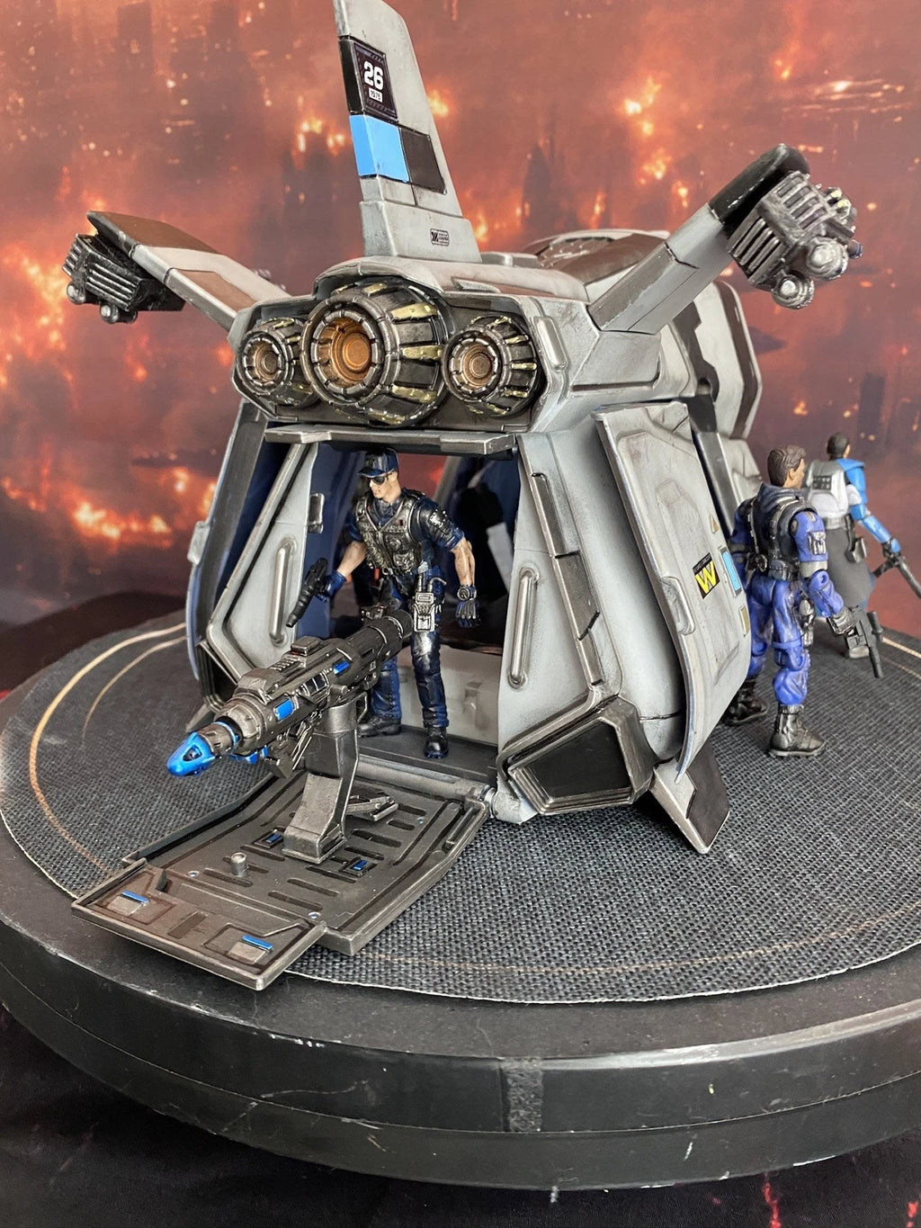 RoboCop OCP Custom Gunship Detroit Police Transport Urban Assault Battle Damaged
