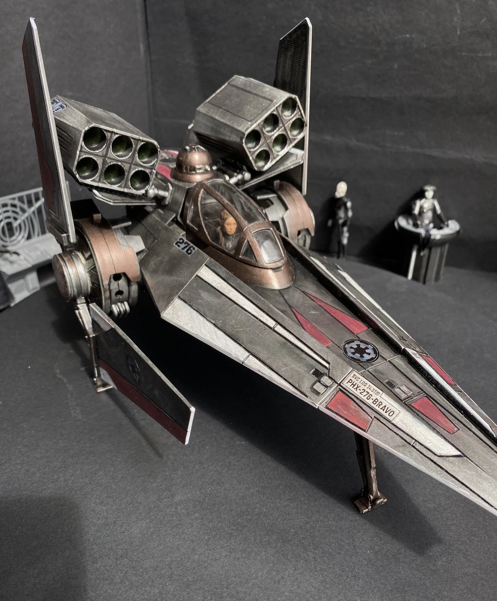 Star Wars Modular Rocket Pods Painted colour + decals Sith Jedi vintage Kenner