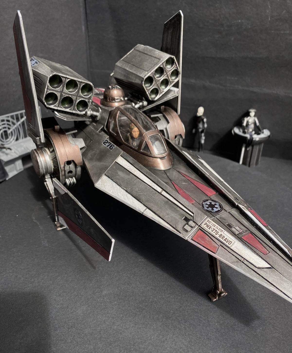 Star Wars Modular Rocket Pods Painted colour + decals Sith Jedi vintage Kenner