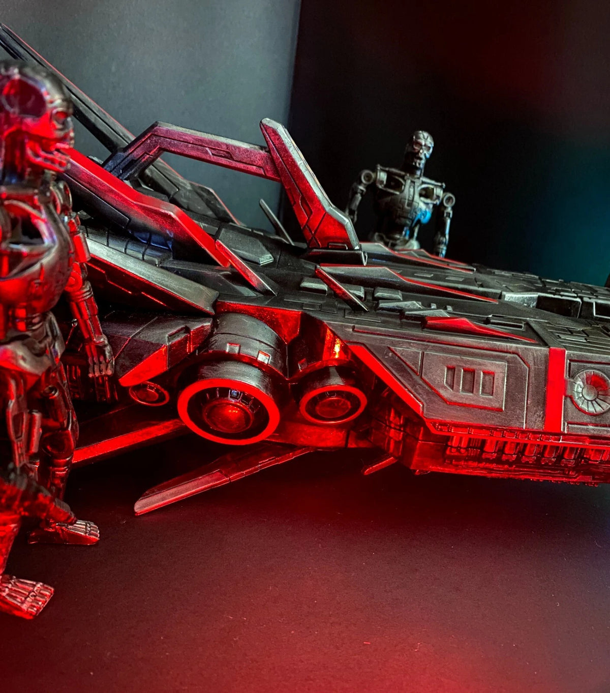 Terminator Hunter Killer Drone Skynet Cyberdyne T800 Rare Kenner Custom 57cm L - view 23
