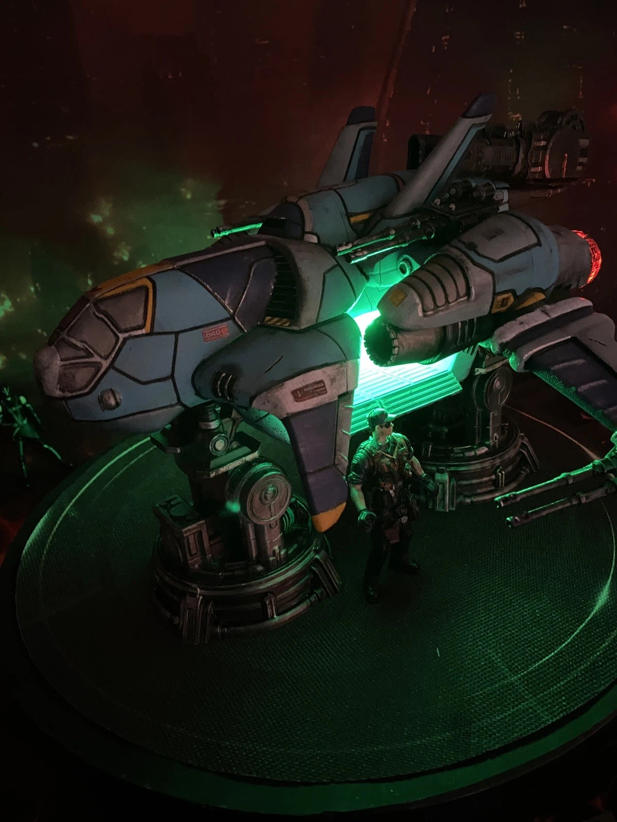 Tyrell Sector Interceptor K-410 | Custom Blade Runner Gunship vintage Diorama
