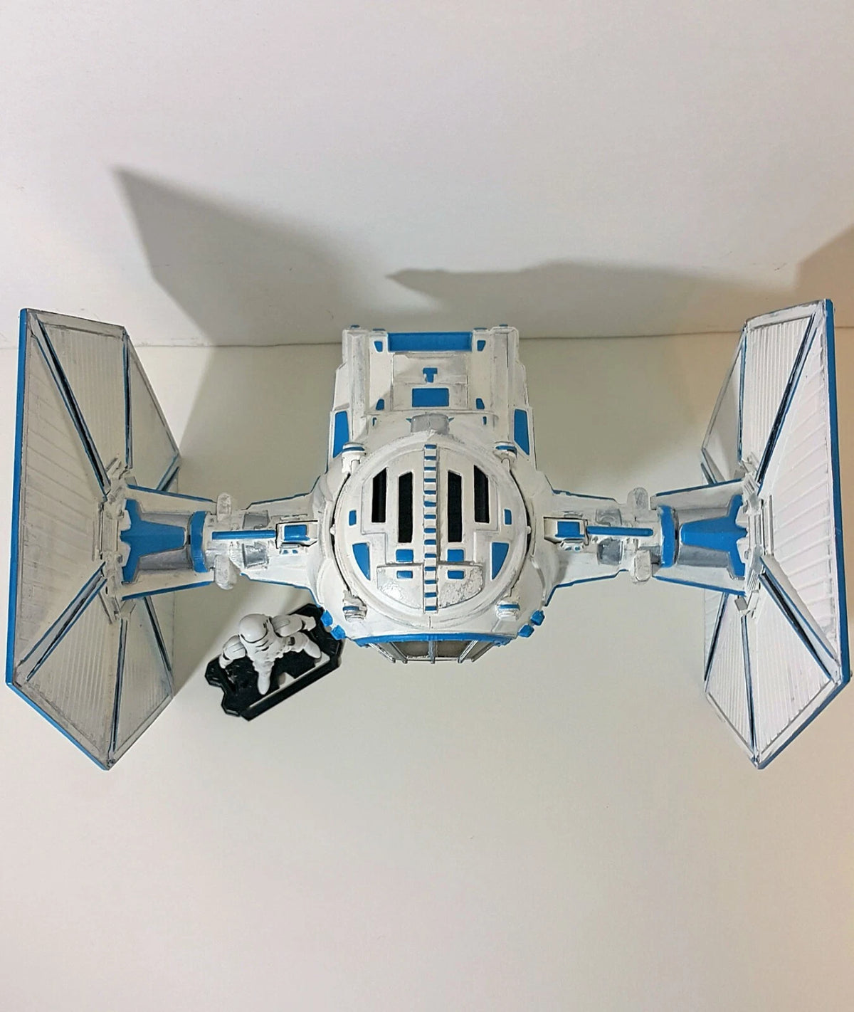 TIE Fighter “Glacier Warden” Interceptor Custom Star Wars Vintage Collectible