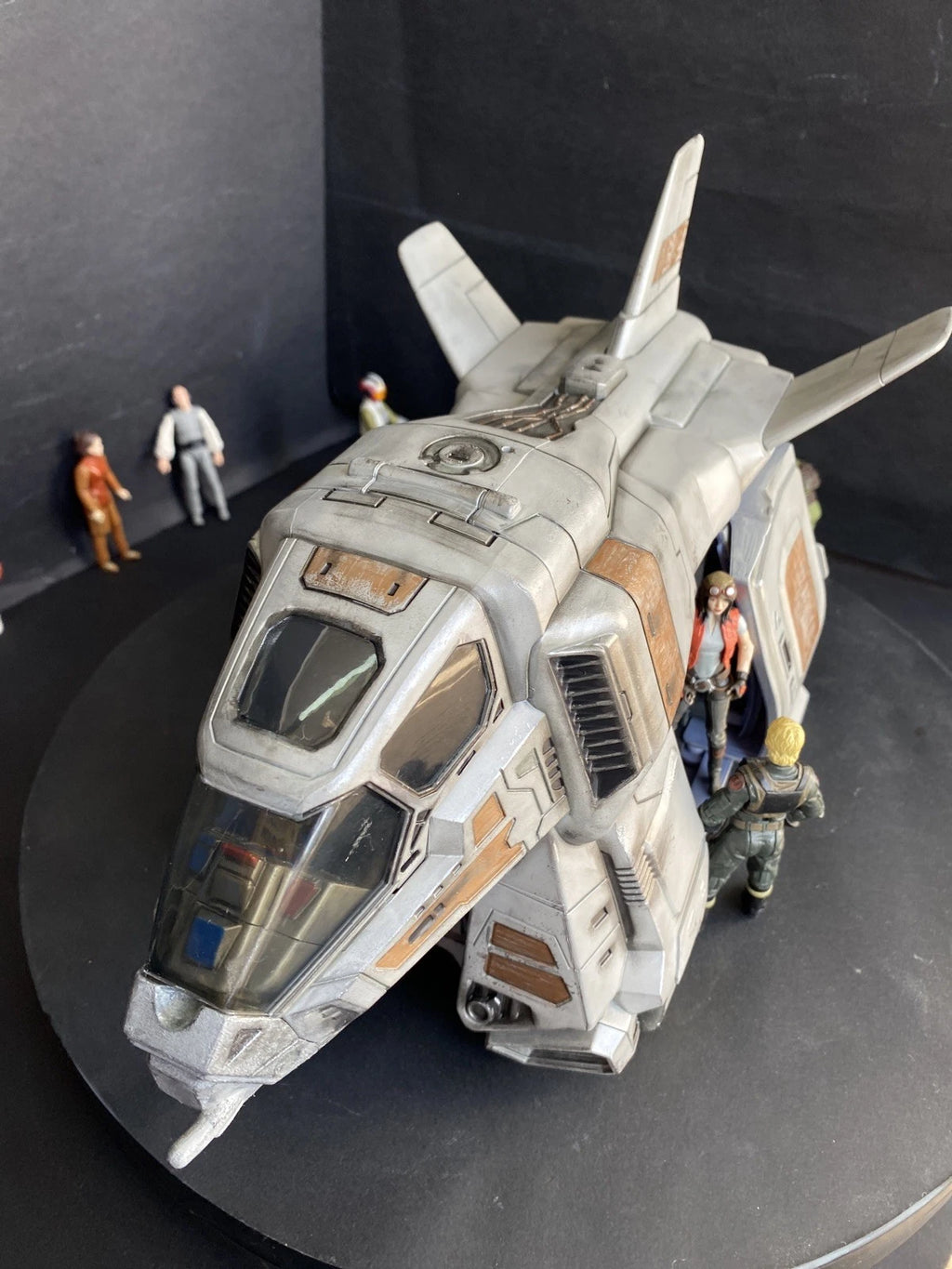 Star Wars DUSTWING K-71 Desert Rebel Shuttle — Custom Gunship w/ LED Light Kit