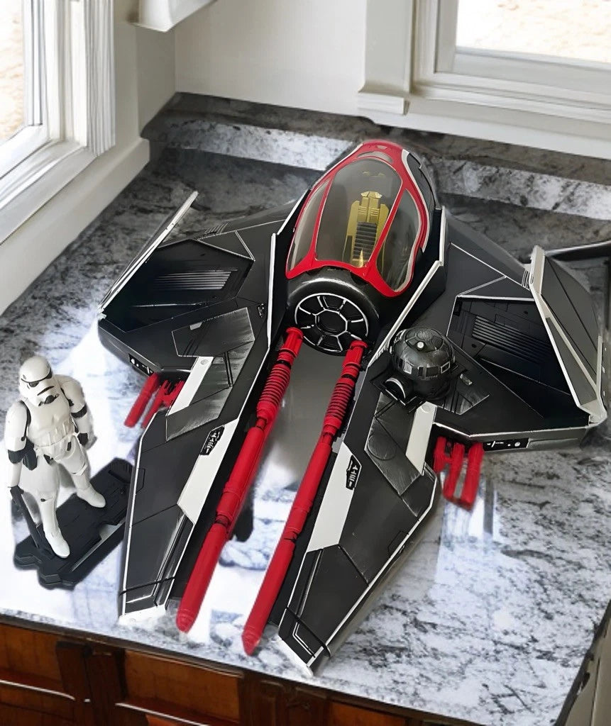 Red Talon — Custom Imperial Interceptor Starfighter Hand-Painted collectible