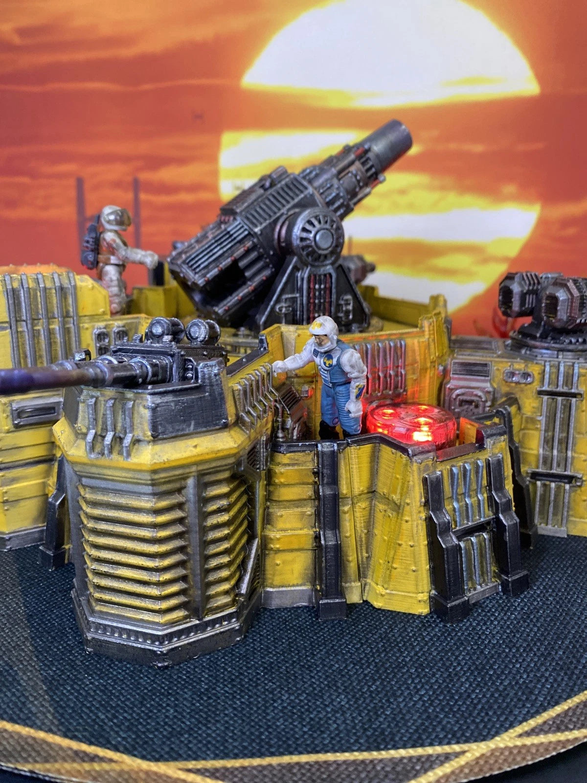 CINDERLINE BATTERY MASK Scale V.E.N.O.M. Siege Emplacement Diorama Hand-Painted