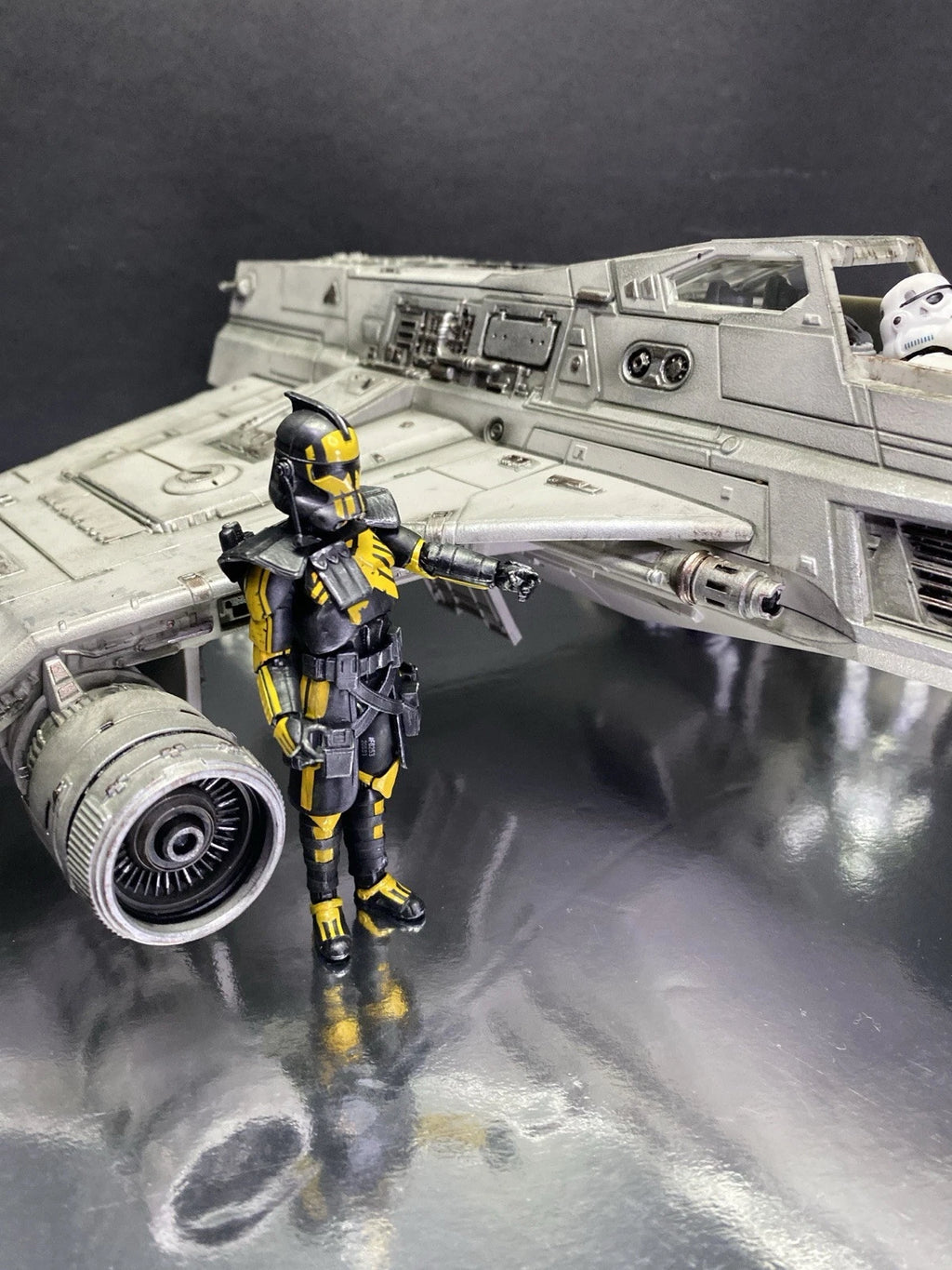 T-52 E-Wing Ghost Hound Imperial Interceptor Star Wars Andor Kenner Collectible