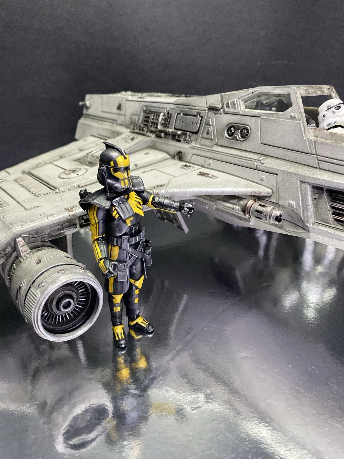 T-52 E-Wing Ghost Hound Imperial Interceptor Star Wars Andor Kenner Collectible