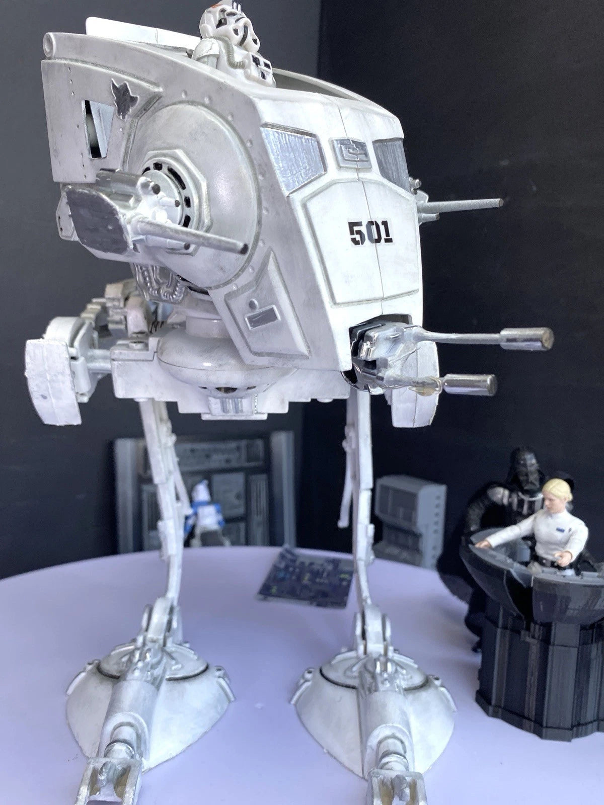 Star Wars Shin Hati Andor Custom AT-ST Empire Vintage Kenner Style Exclusive