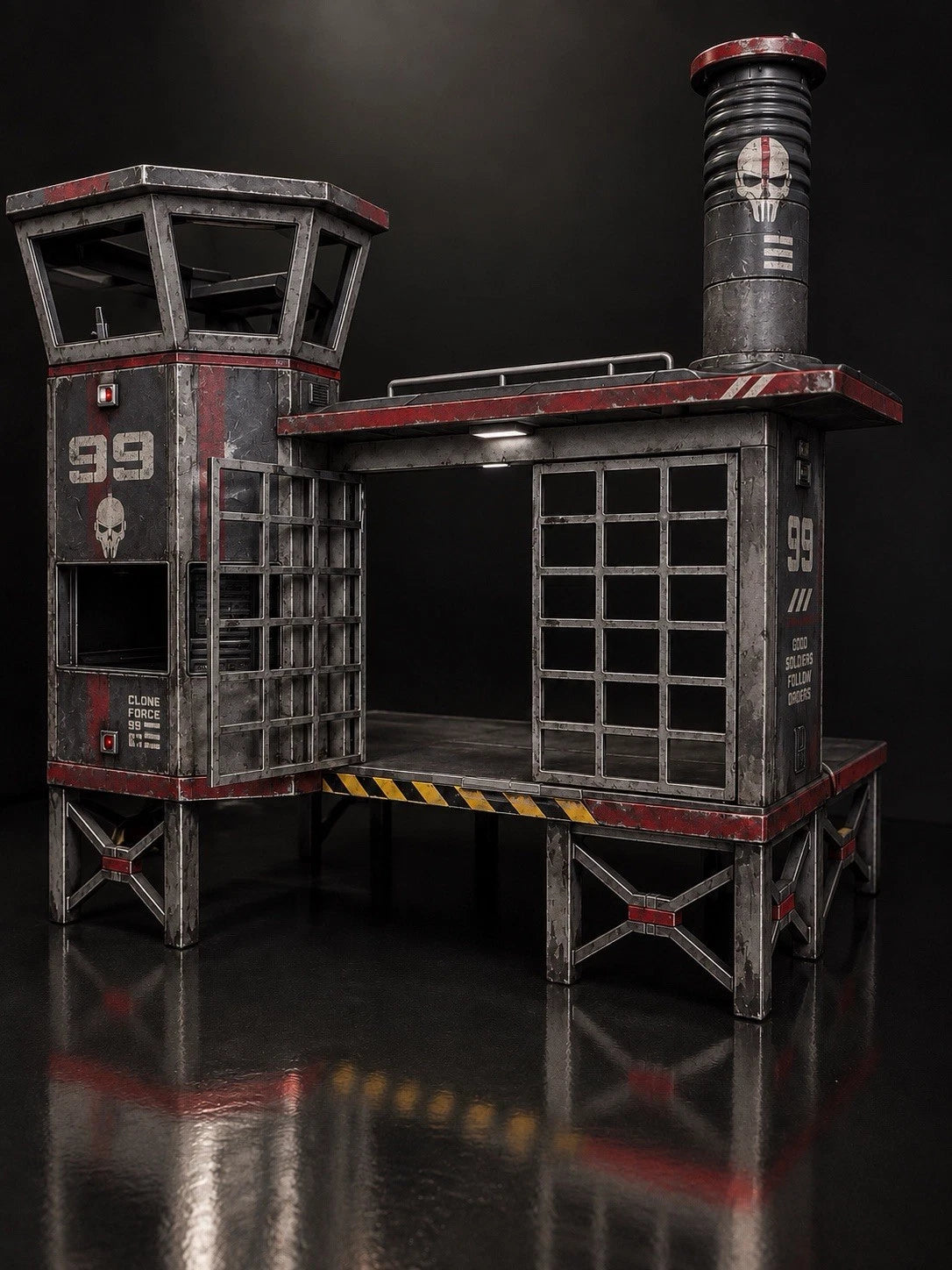 Star Wars Bad Batch Clone Force 99 Custom Repaint Diorama Commission Hunter