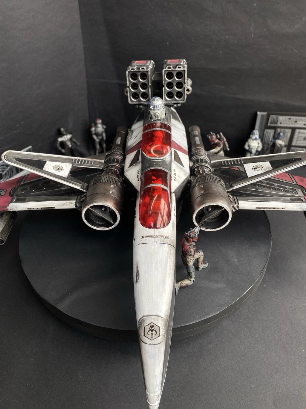 “Red Wraith” Mandalorian ARC 170 Starfighter Star Wars Andor Republic Vintage