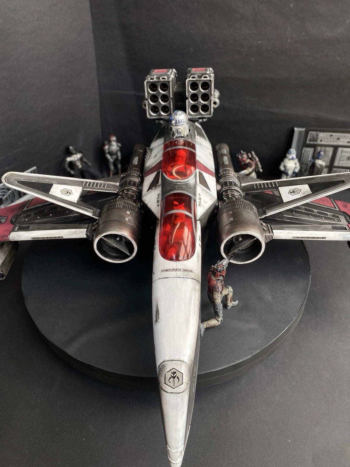 “Red Wraith” Mandalorian ARC 170 Starfighter Star Wars Andor Republic Vintage