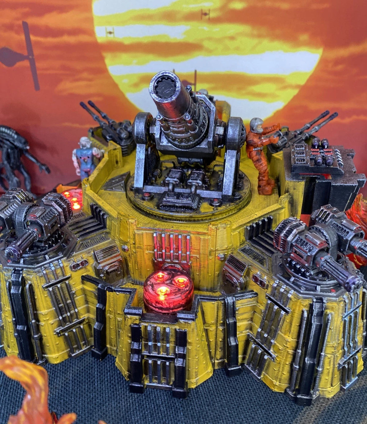 Iron Meridian Bastion — STARCOM Heavy Gun Emplacement Custom vintage Diorama