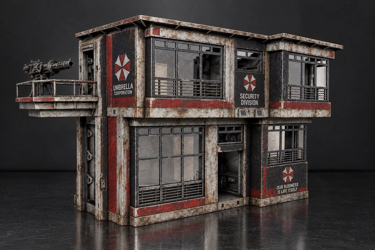 DIORAMA RESIDENT EVIL CUSTOM COMMISSION 3.75 1:18 VINTAGE HASBRO COLLECTIBLE