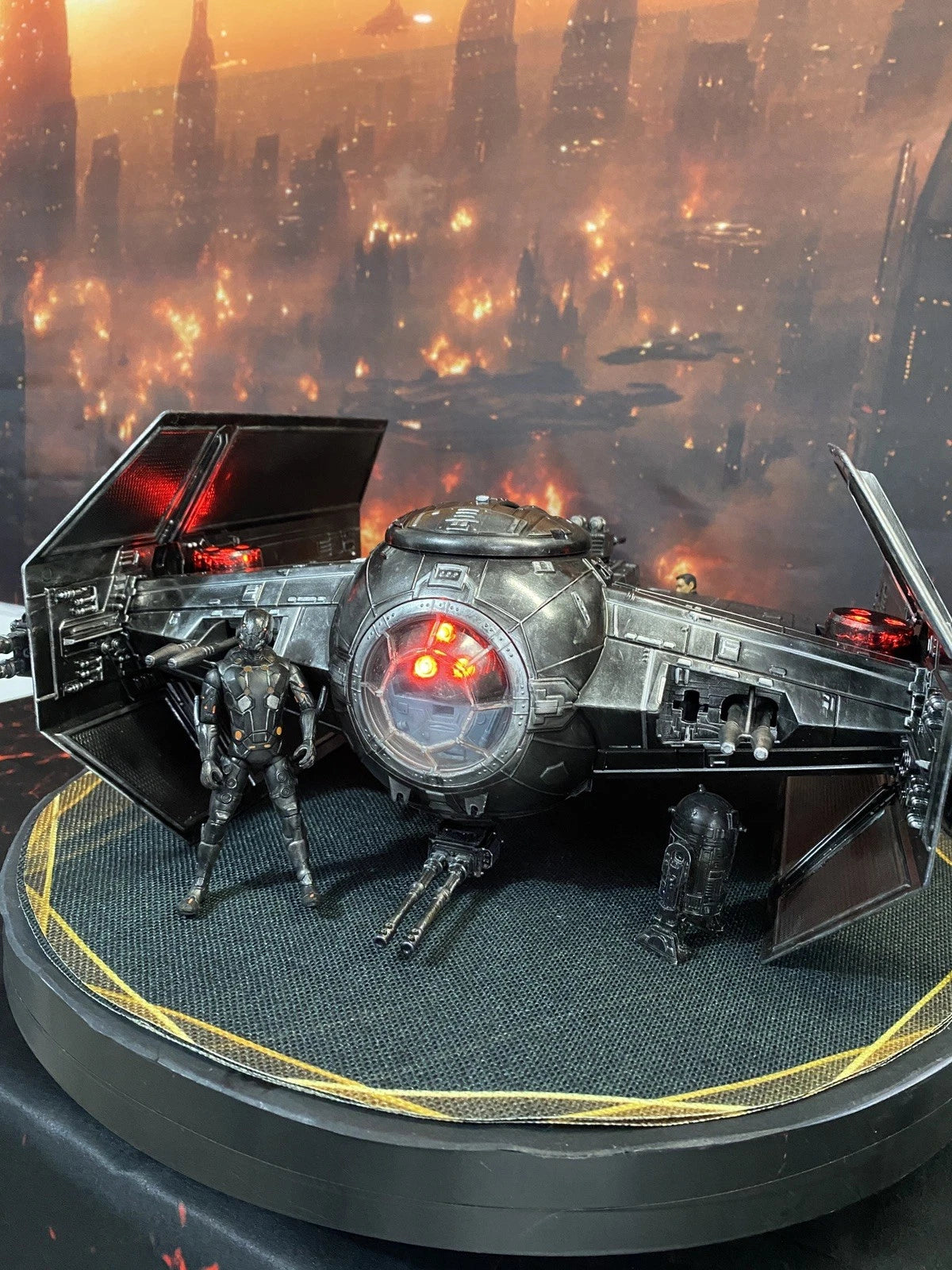 Star Wars TIE Fighter Vintage Collection Imperial Empire Sith Custom Starfighter