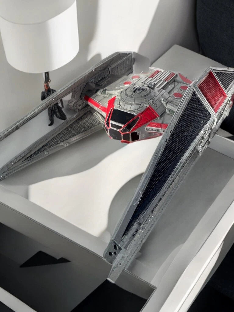 Crimson Hex Interceptor Custom Star Wars TIE Fighter Display Sith Vintage Kenner