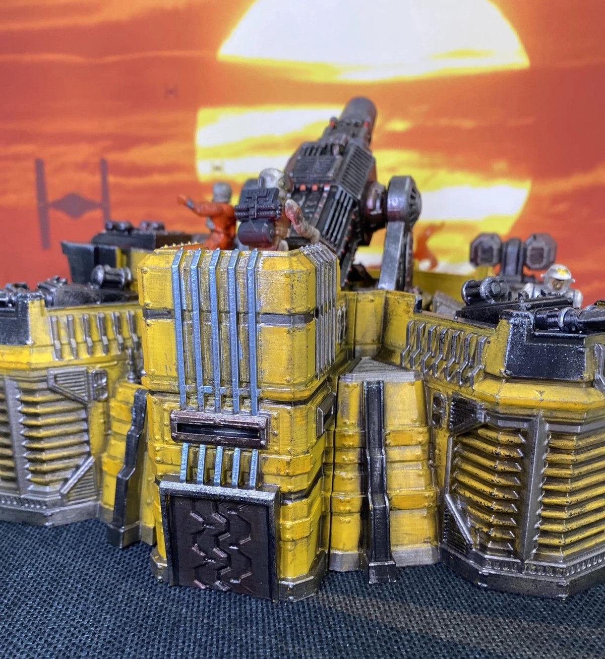 CINDERLINE BATTERY MASK Scale V.E.N.O.M. Siege Emplacement Diorama Hand-Painted